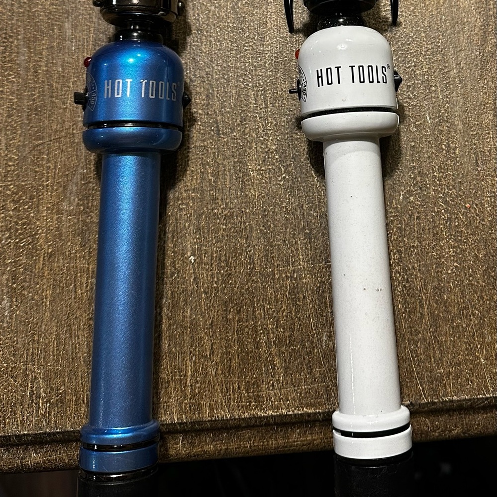 Hot Tools Blue and White Hair Curling Iron Set